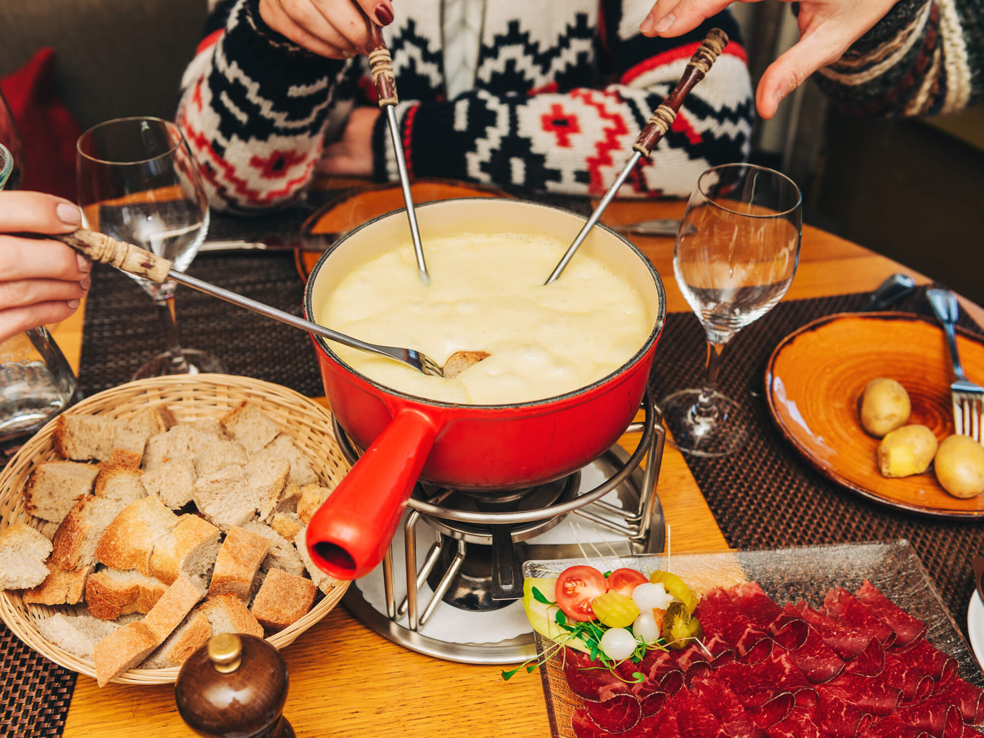 Swiss Cheese Fondue 